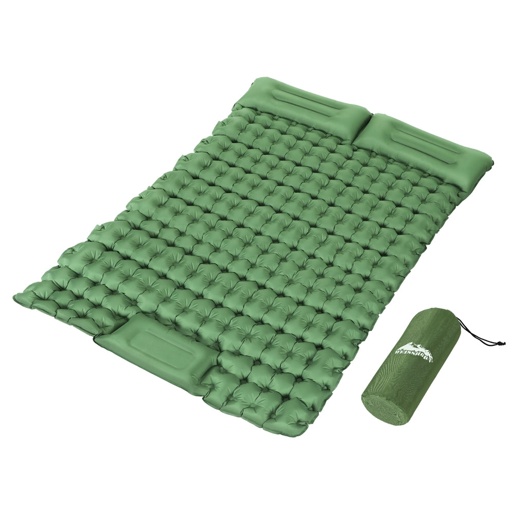Double Air Bed Pad with Self-Inflating Mattress - Perfect for Camping and Sleeping Comfort