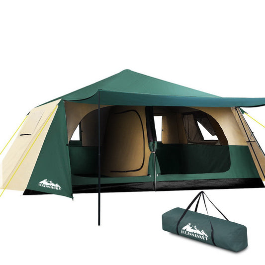 Spacious 8-Person Instant Pop-Up Camping Tent - Ideal for Family Adventures and Hiking