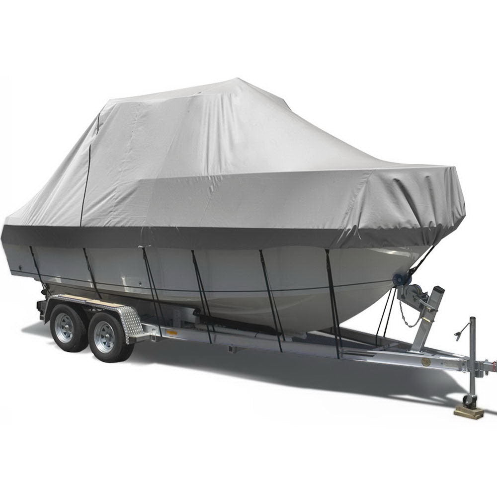 Jumbo 600D Marine Heavy Duty Boat Cover for 19-21ft Watercraft - Ultimate Protection for Your Boat