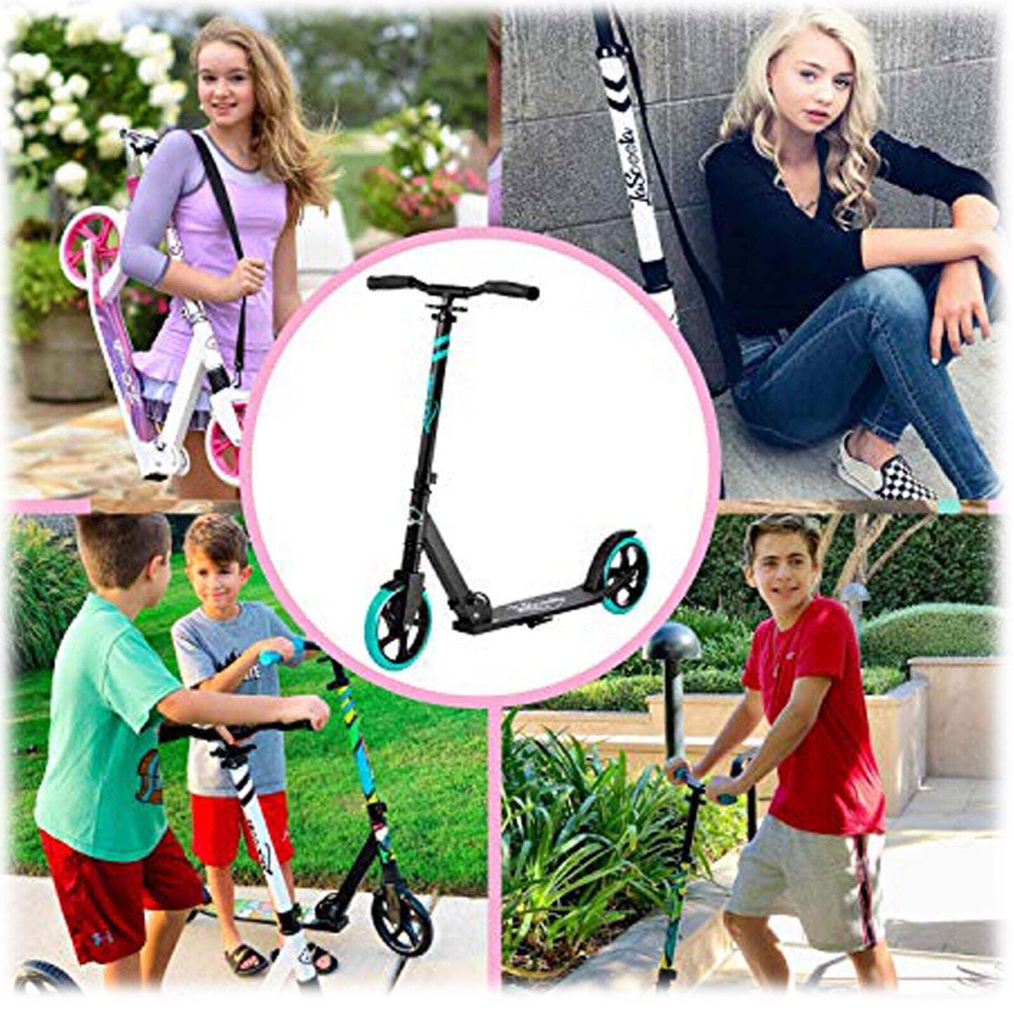 Plum Commuter Scooter: Sleek Pulse Kick Push Scooter for Teens and Adults