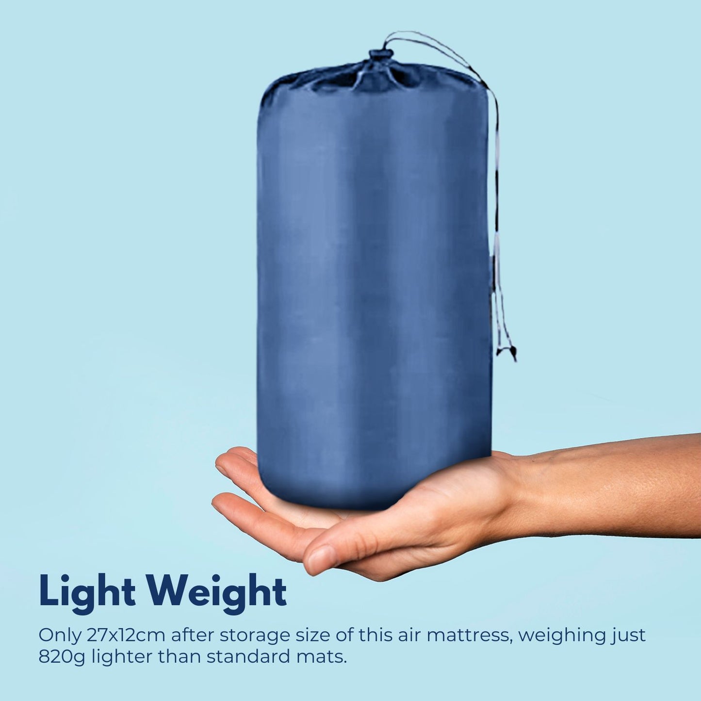 Ultra-Light Camping Sleeping Pad in Blue: Your Perfect Outdoor Sleep Companion