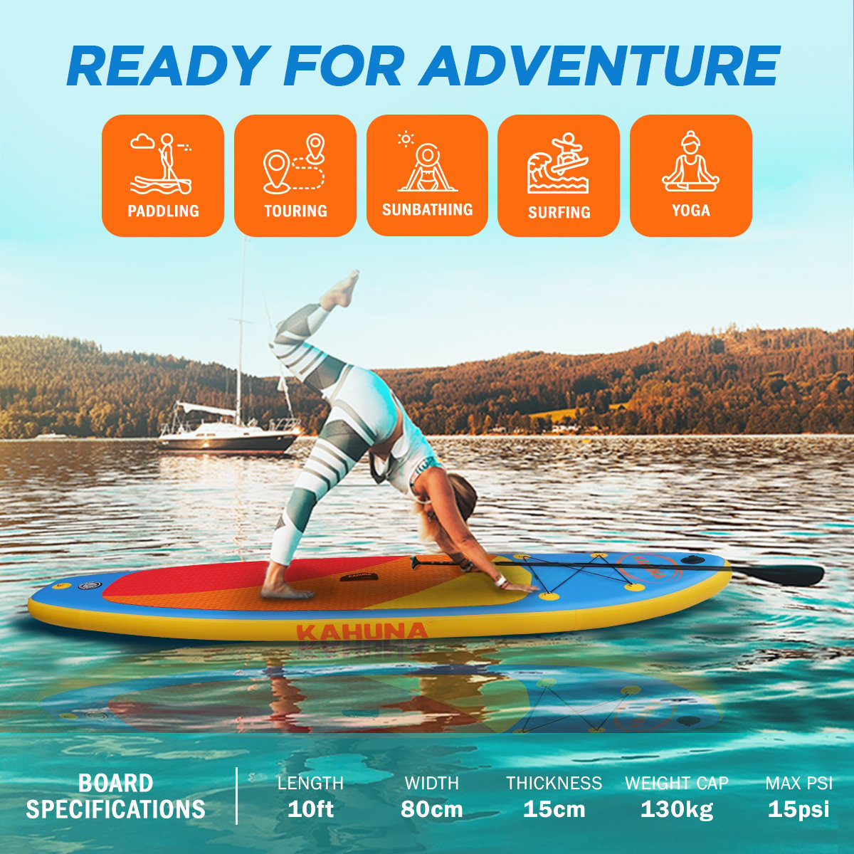 10FT Inflatable Stand Up Paddle Board Bundle with Premium Accessories for Ultimate Water Adventures