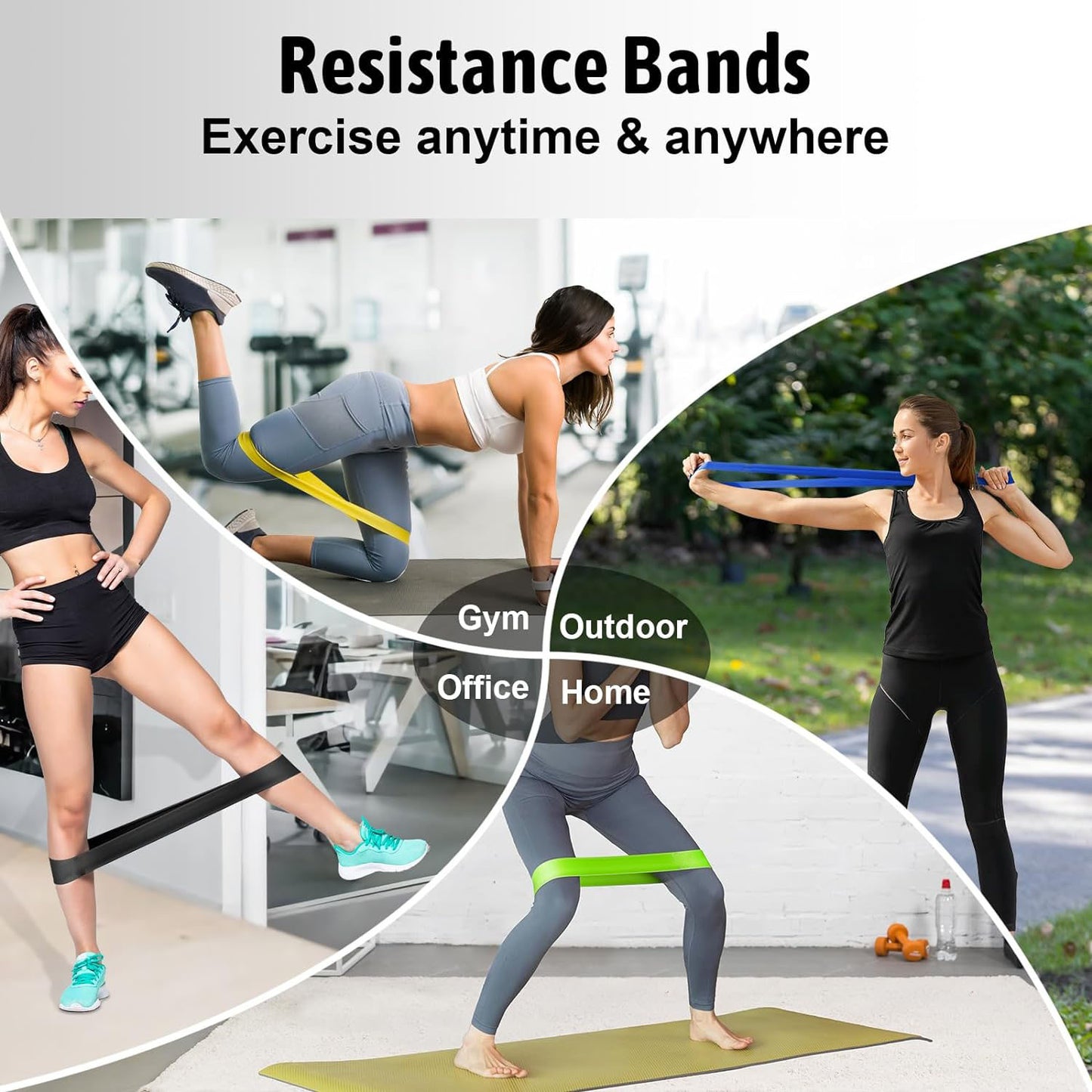 Dynamic 5-Piece Workout Bands Set: Elevate Your Exercise Routine with Versatile Resistance Bands