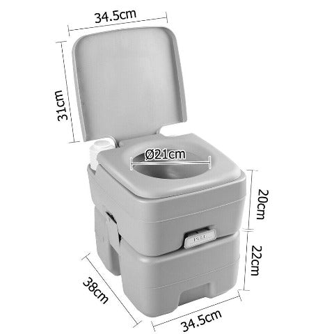 Portable Camping Toilet: 20L Capacity for Convenient Outdoor Comfort