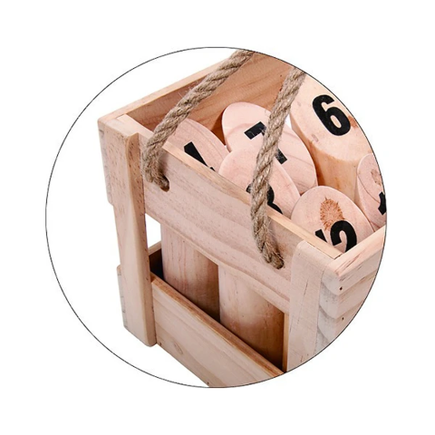Number Toss Wooden Set Outdoor Games With Carry Case