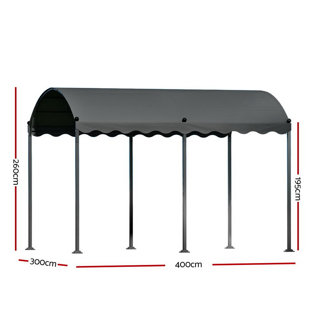 Iron Art Canopy: Stylish and Spacious 4x3m Outdoor Event Tent