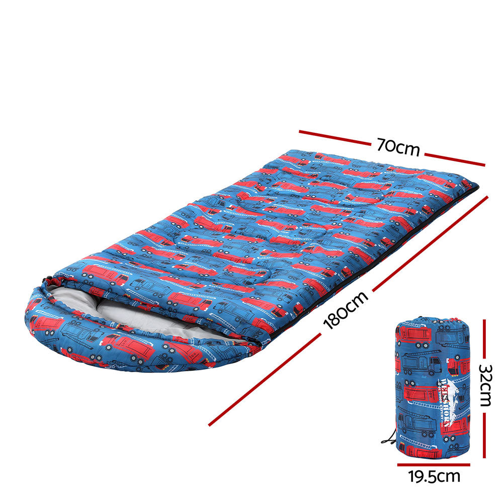 Adventure-Ready Kids' Thermal Sleeping Bag: Ideal for Camping, Hiking, and Outdoor Fun in Blue (180cm)