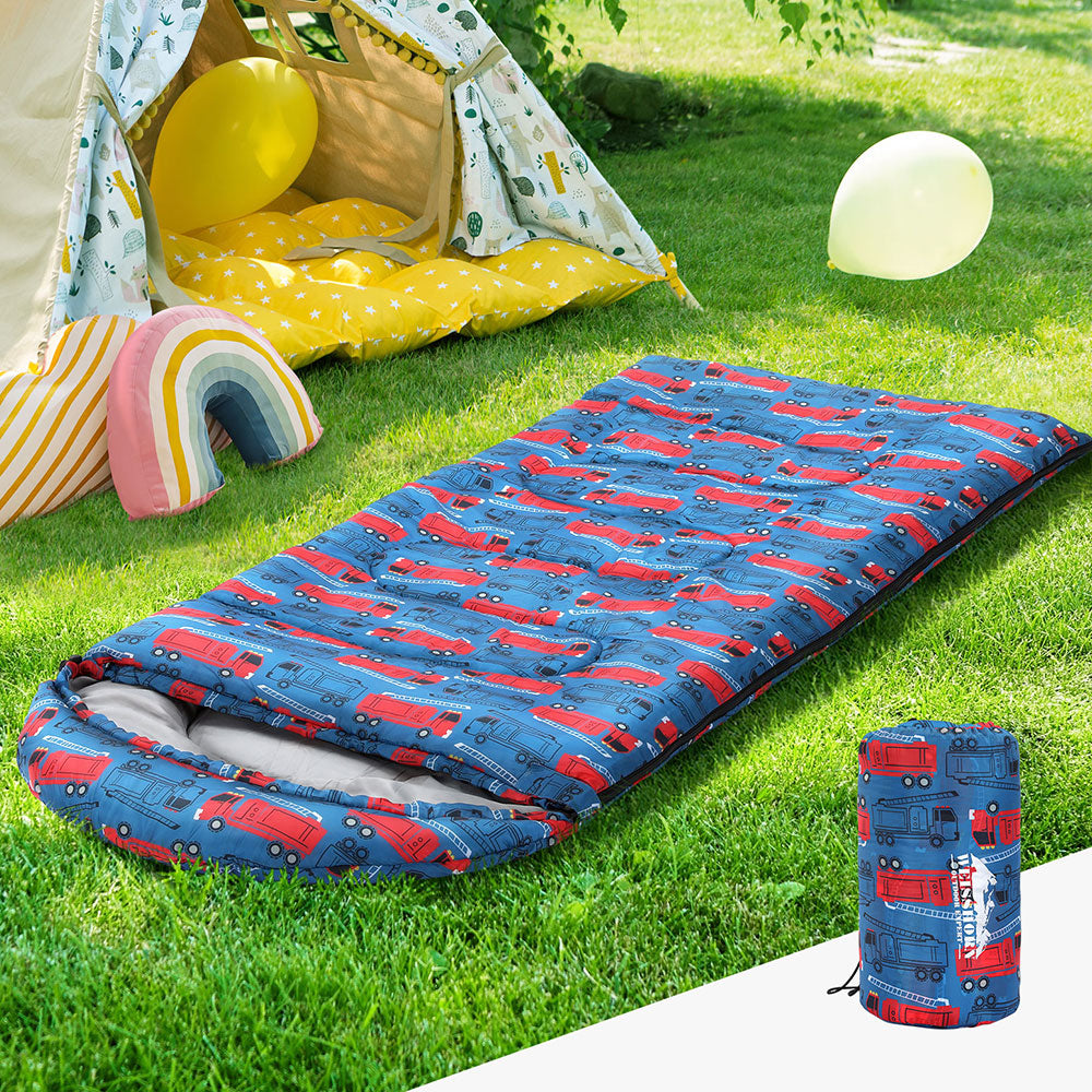 Adventure-Ready Kids' Thermal Sleeping Bag: Ideal for Camping, Hiking, and Outdoor Fun in Blue (180cm)