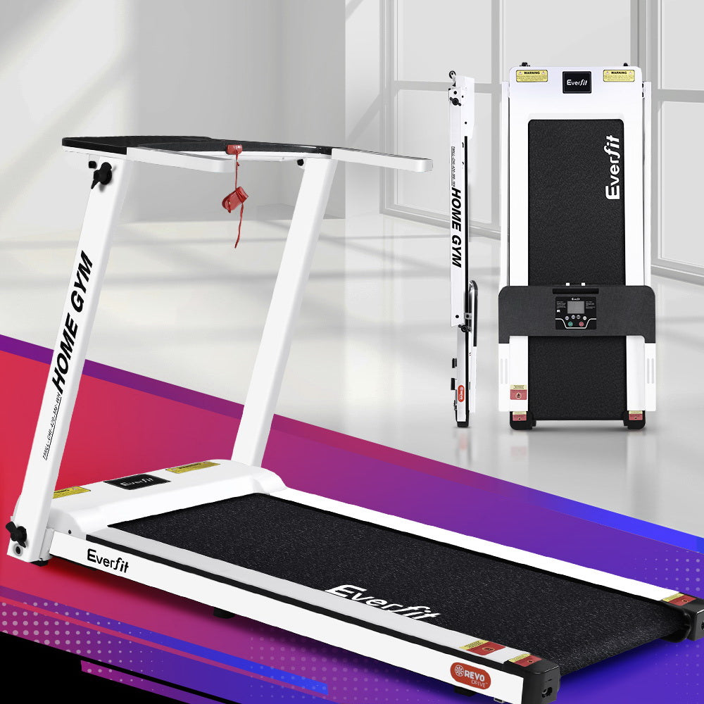 Compact Electric Treadmill for Home Fitness Exercise - Fully Foldable Design