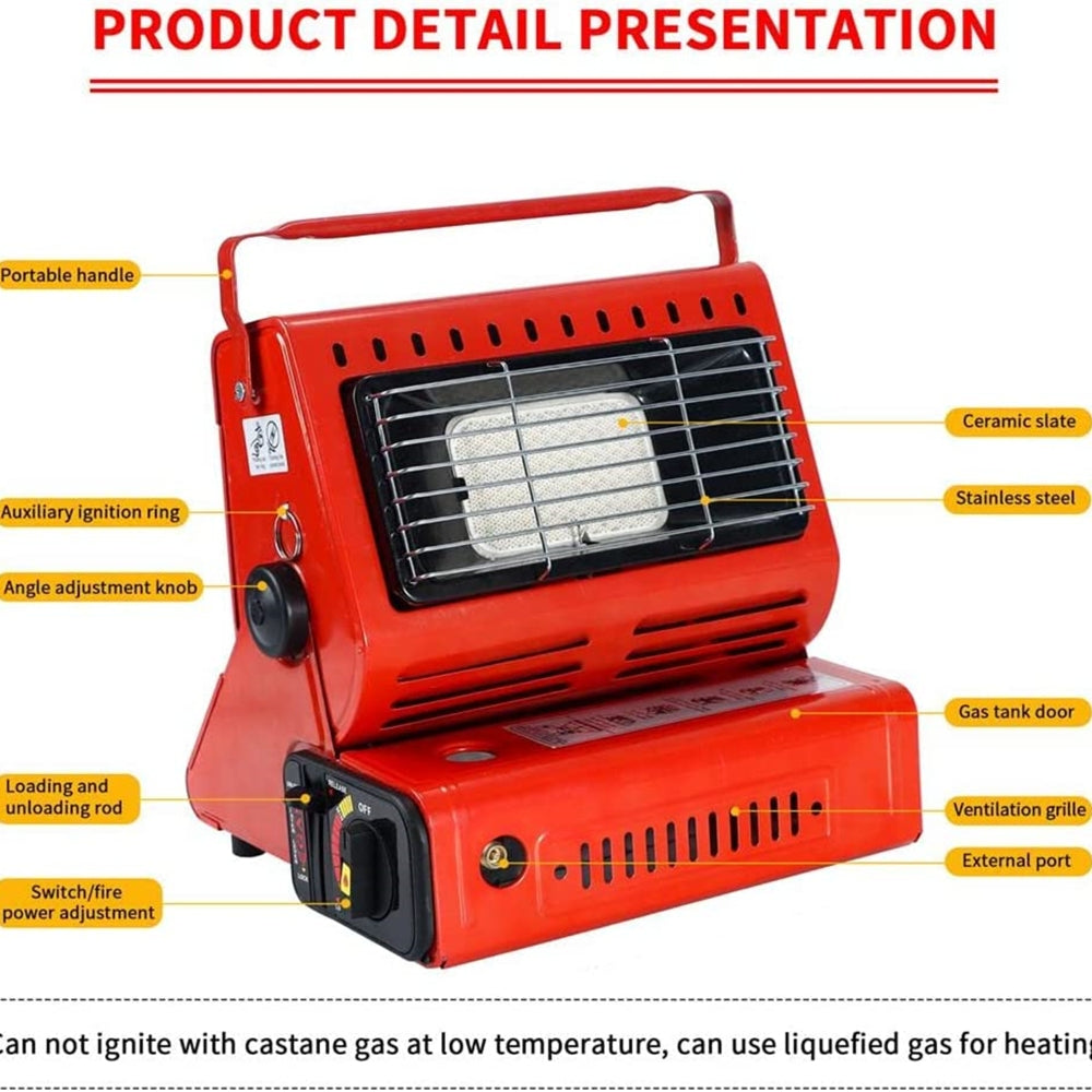 Multifunctional Portable Butane Gas Heater - Outdoor Camping and Survival