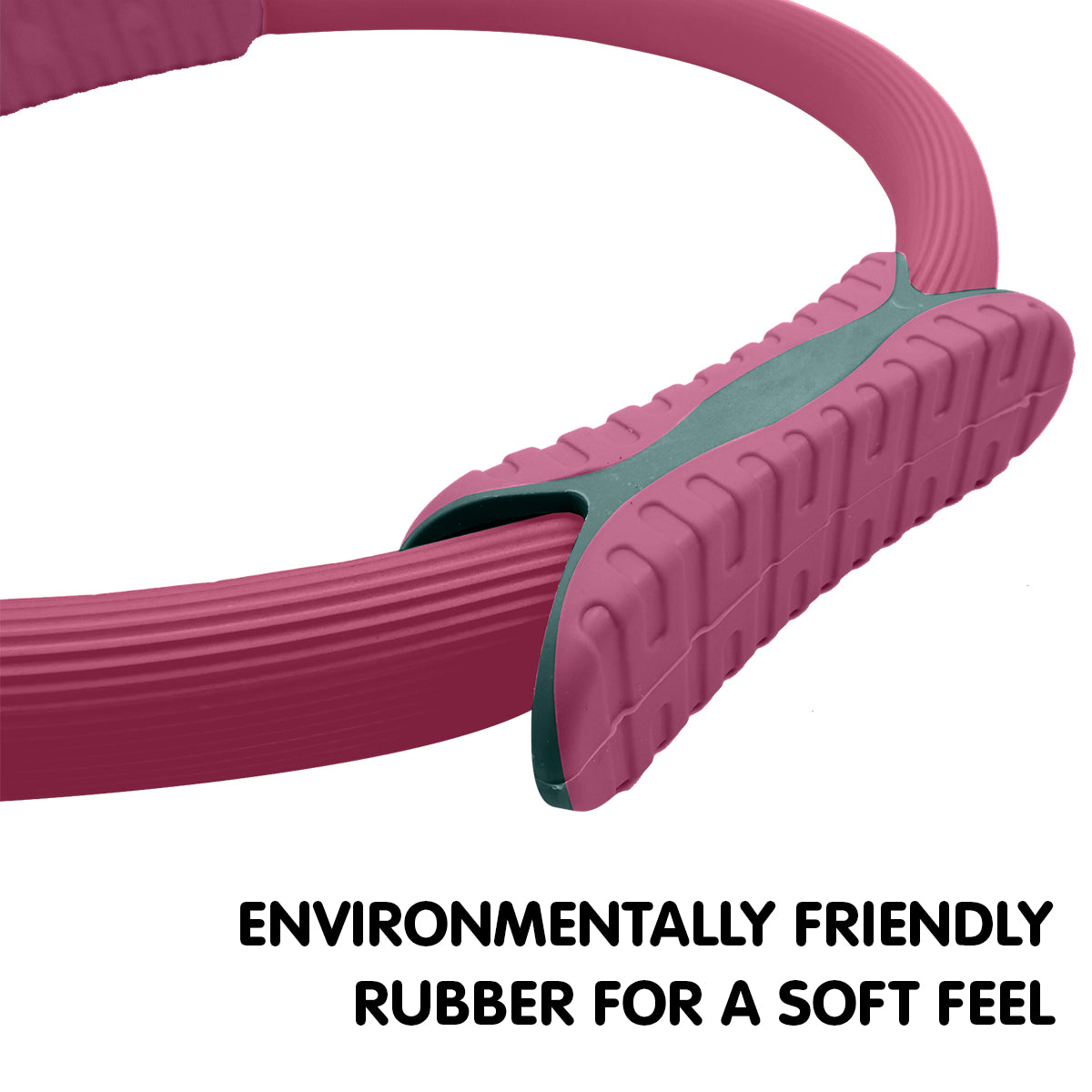 Versatile Pink Pilates Ring and Yoga Exercise Band for Home Workouts