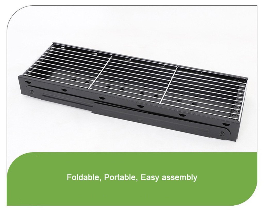Foldable Portable Charcoal BBQ Grill - Ideal for Camping and Picnics