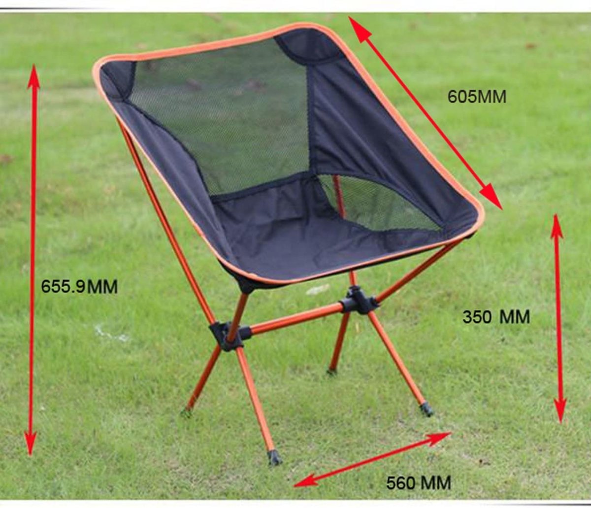 Premium Lightweight Folding Camp Chair: Ideal for Outdoor Adventures in Red